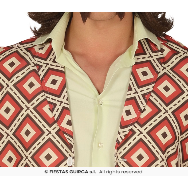 Disfraz Rey De La Pista Años 70 Talla S