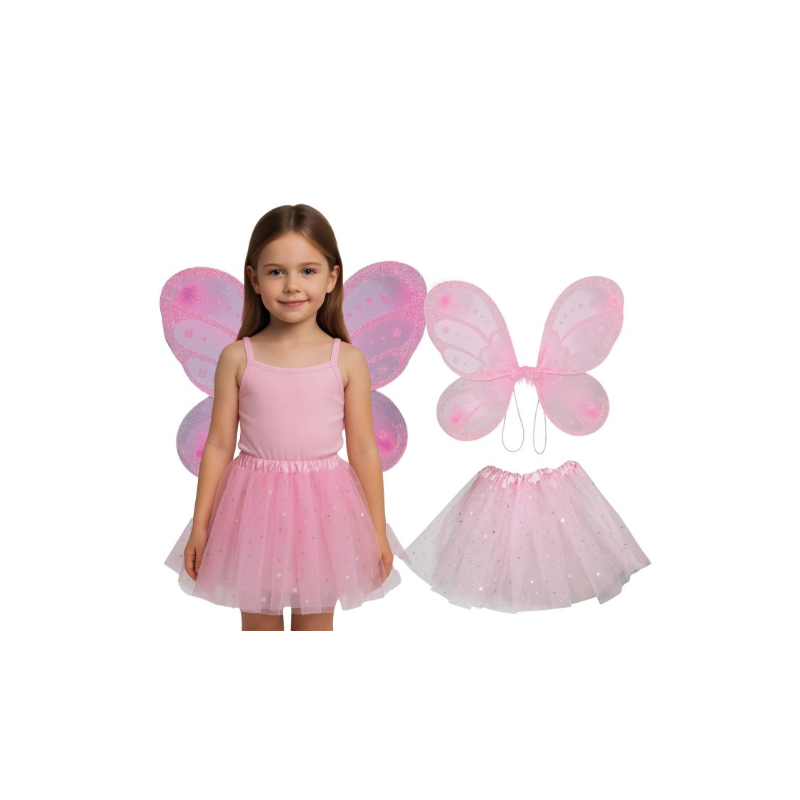Set Hada Rosa Infantil