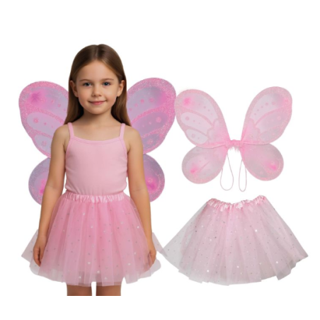 Set Hada Rosa Infantil