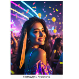 Mechones De Pelo Sintético Naranjas De Fiestas Guirca 2