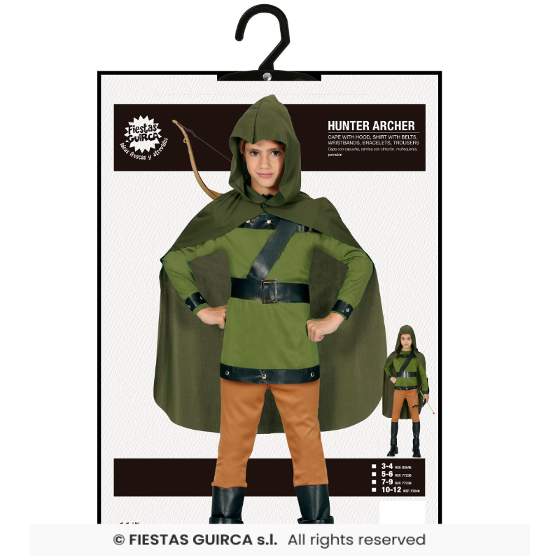 Disfraz Arquero Del Bosque Talla 7-9 Años