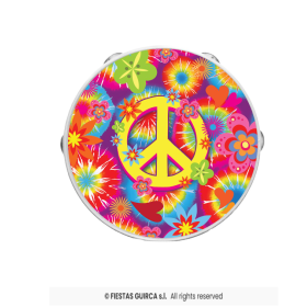 Pandereta Hippie Multicolor De Fiestas Guirca