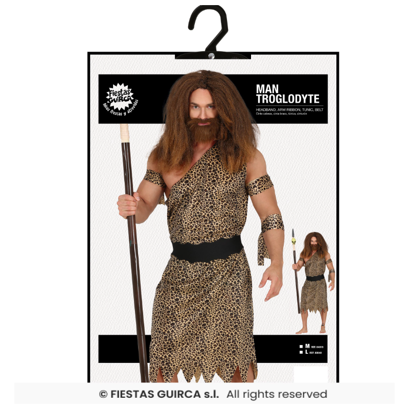 Disfraz Hombre De Las Cavernas Talla M