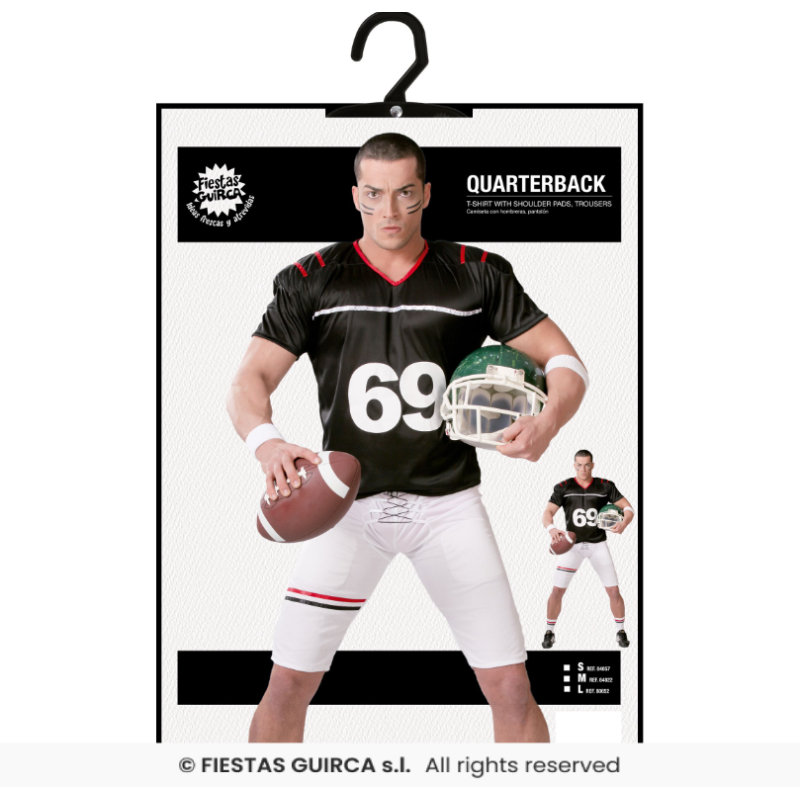 Disfraz Quarterback Adulto Talla XL