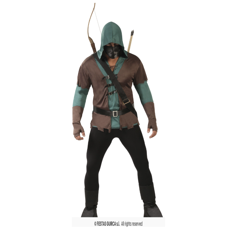 Disfraz Arquero Guardián Del Bosque Talla M  De Fiestas Guirca