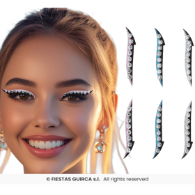 Delineadores Adhesivos Glitter para Ojos De Fiestas Guirca