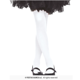 Pantys Blancos Talla 7-10 Años De Fiestas Guirca 2