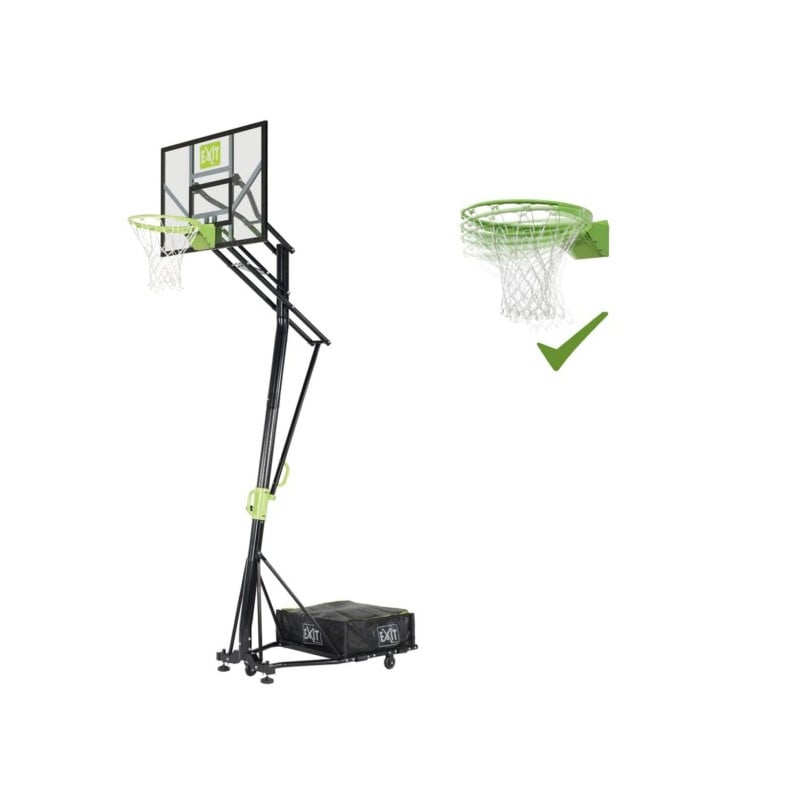 Canasta de baloncesto Galaxy transportable y graduable (aro flexible)  