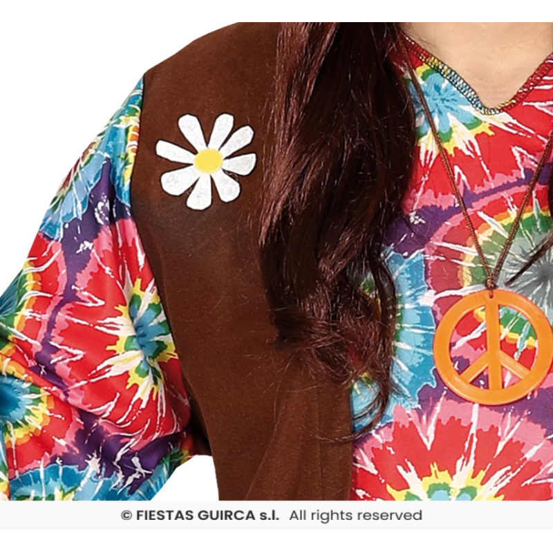 Disfraz Hippie Peace & Love Talla M