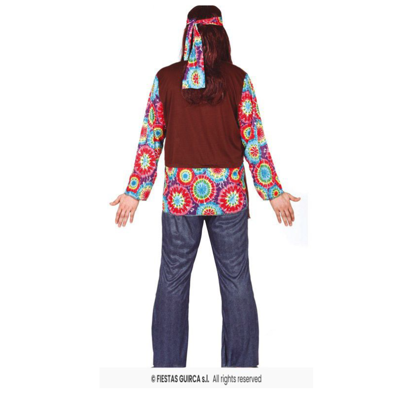 Disfraz Hippie Peace & Love Talla XL