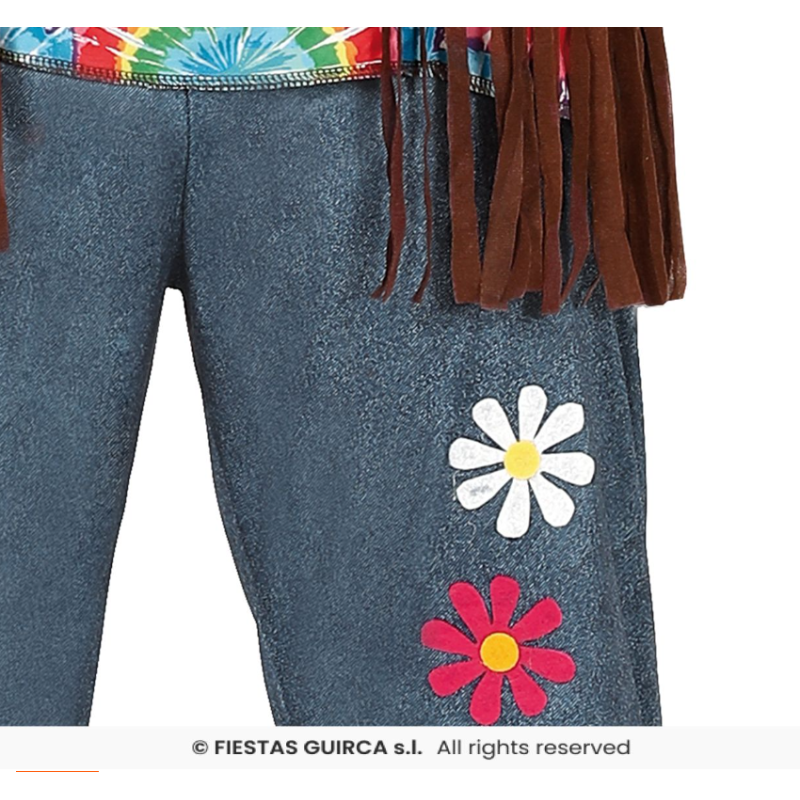Disfraz Hippie Peace & Love Talla XL
