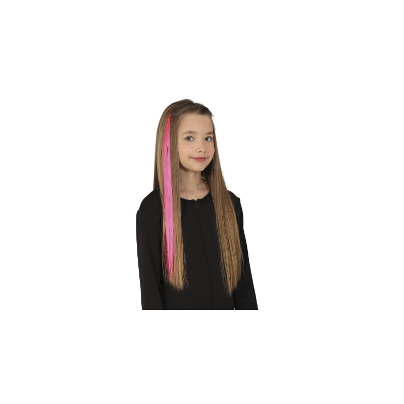 Mechones De Pelo Sintético Rosa