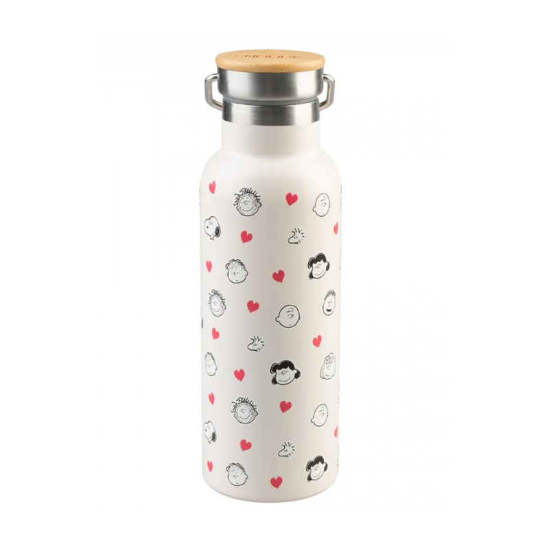 Botella Metálica Con Asa Snoopy Love Season De Grupo Erik