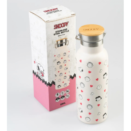 Botella Metálica Con Asa Snoopy Love Season