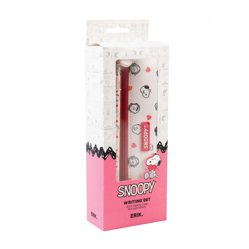 Estuche Con Boli Y Lápiz Snoopy Love