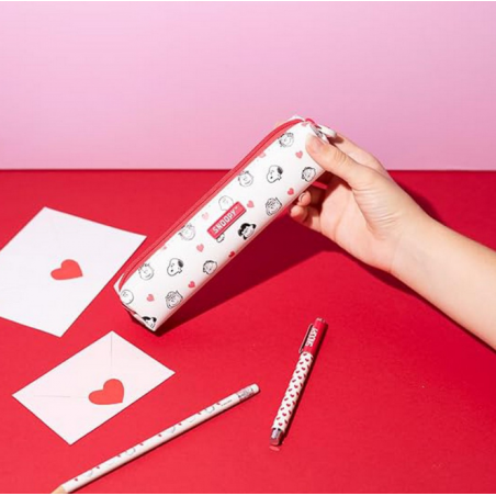 Estuche Con Boli Y Lápiz Snoopy Love