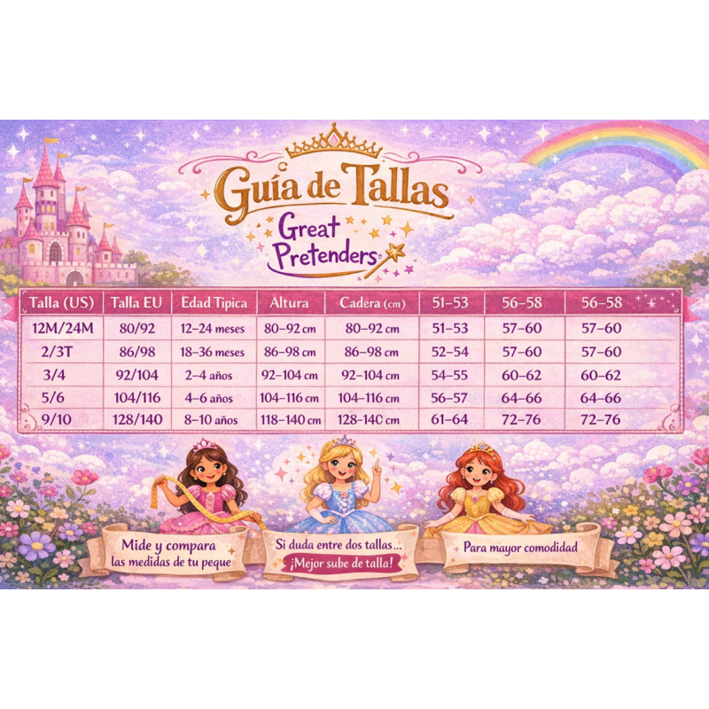 Disfraz Cenicienta Talla 7-8 Años