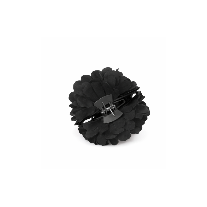 Flor Sevillana Con Pinza 13 Cm Negra