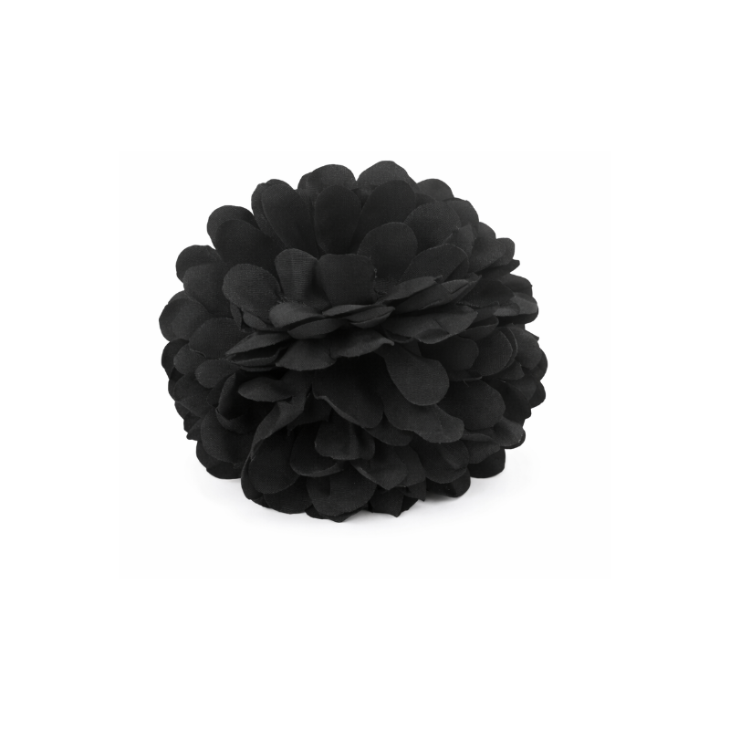 Flor Sevillana Con Pinza 13 Cm Negra