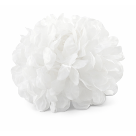 Flor Sevillana Blanca Con Pinza 13 Cm