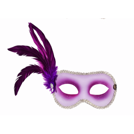 Antifaz De Plumas Laterales