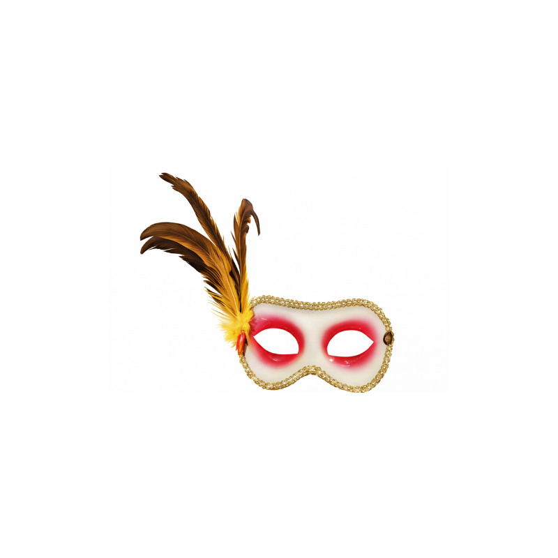 Antifaz De Plumas Laterales