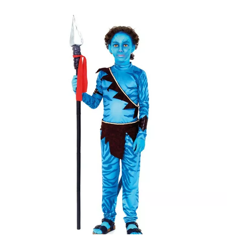 Disfraz Guerrero Na'vi Avatar Talla 7-9 Años  De Partilandia