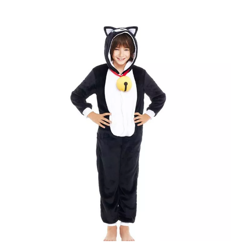 Disfraz Pijama Gato Negro Talla 5-6 Años De Partilandia