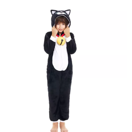 Disfraz Pijama Gato Negro Talla 10-12 Años