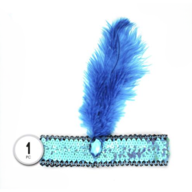 Diadema Charlestón Azul Turquesa