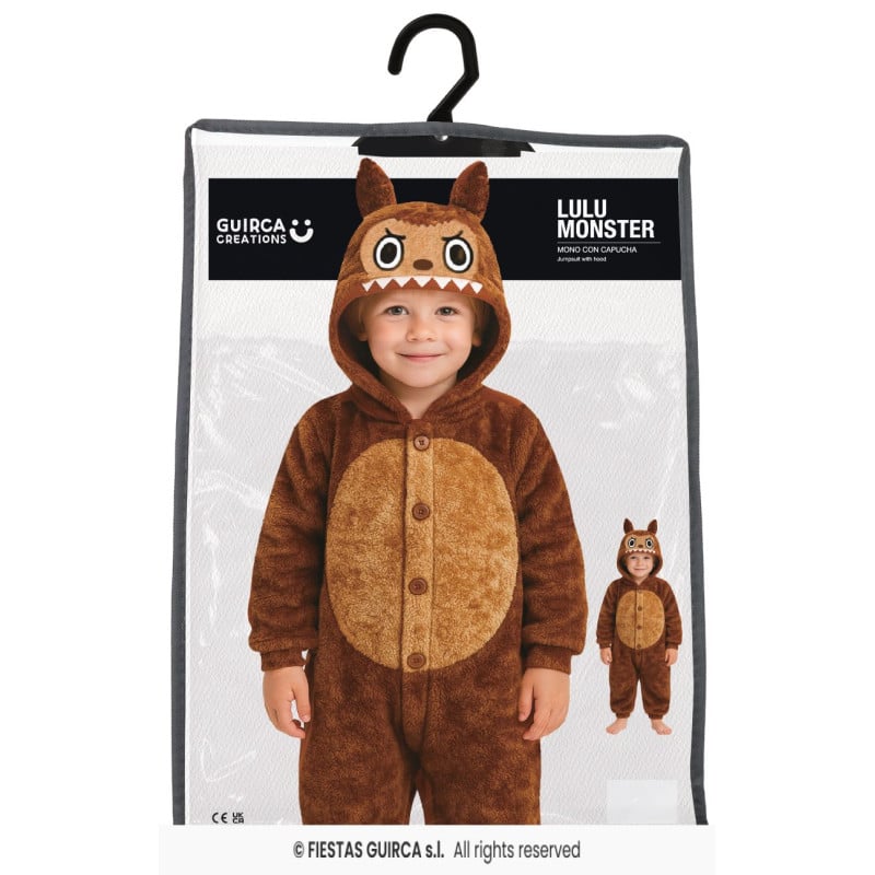 Disfraz Lulu Monster Marrón 10-12 Años