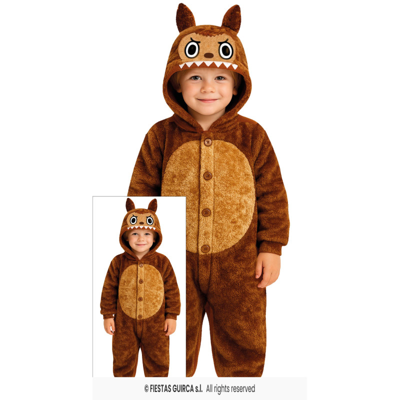 Disfraz Lulu Monster Marrón 10-12 Años