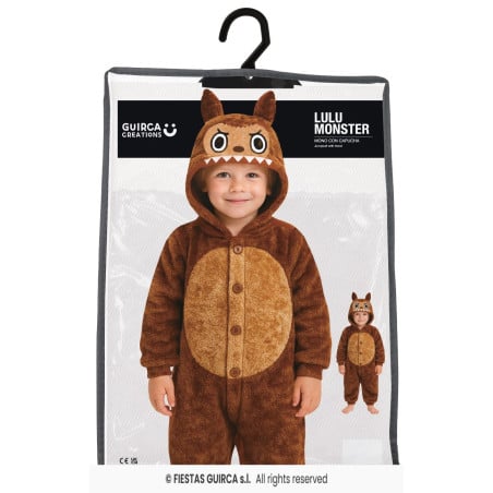 Disfraz Lulu Monster Marrón 7-9 Años