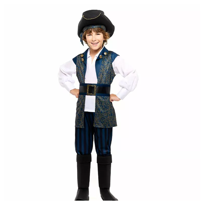 Disfraz Capitán Pirata Índigo Talla 10-12 Años De Partilandia