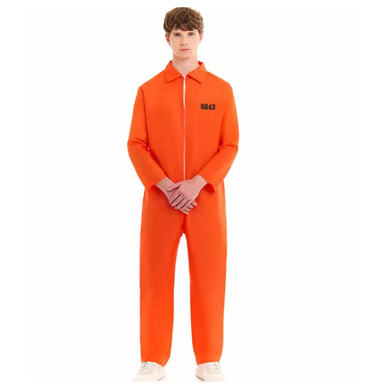Disfraz Recluso Adulto Talla XL De Partilandia