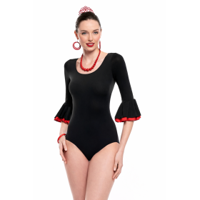 Maillot Flamenco Con Volantes Talla M