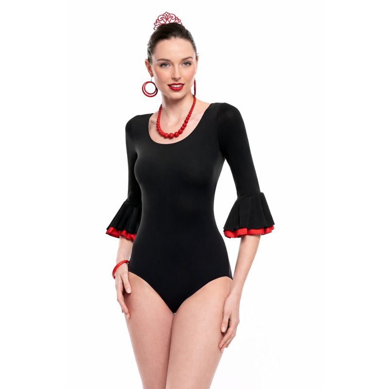 Maillot Flamenco Con Volantes Talla M