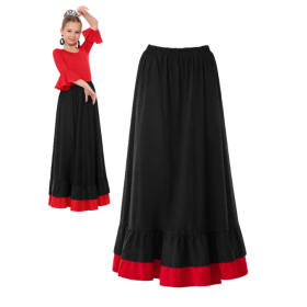 Falda Flamenca Doble Volante Infantil Talla 2 Años