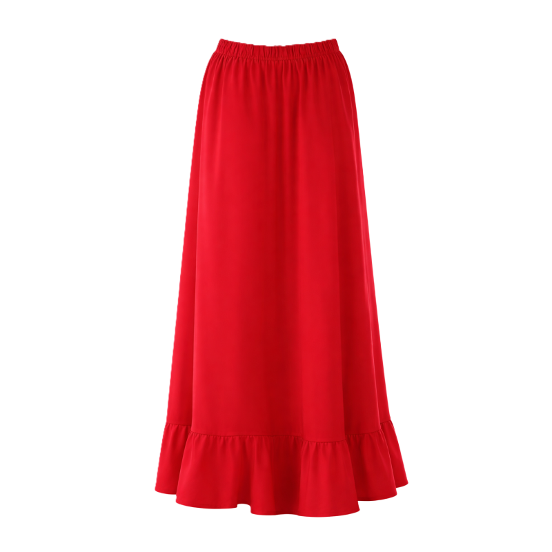 Falda Flamenca Roja Infantil Talla 8 Años