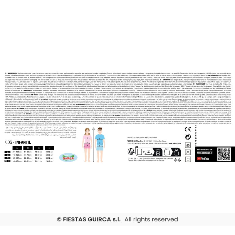 Disfraz Lulu Monster Beige 7-9 Años