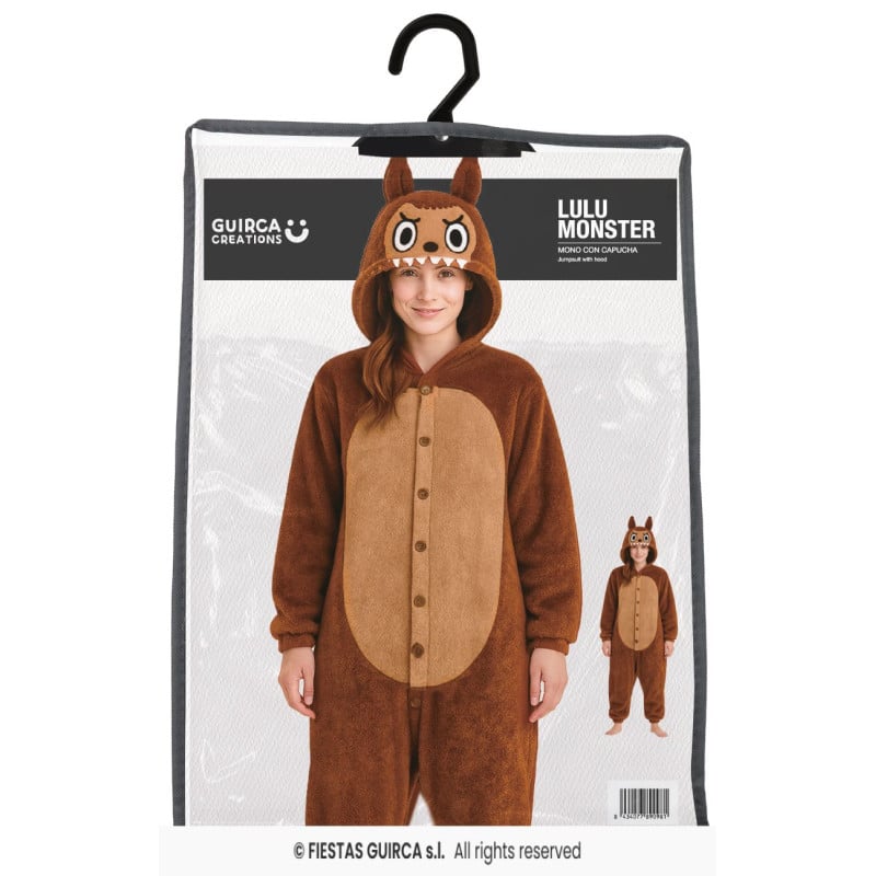 Disfraz Lulu Monster Marrón 42-44 (L)