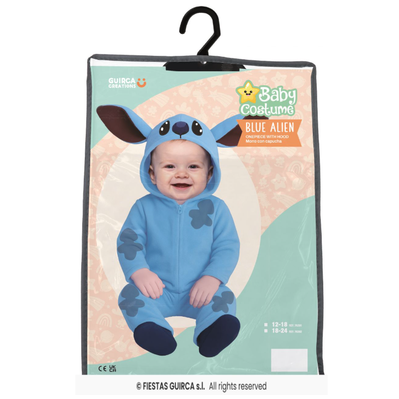 Disfraz Stitch Bebé Talla 18-24 Meses