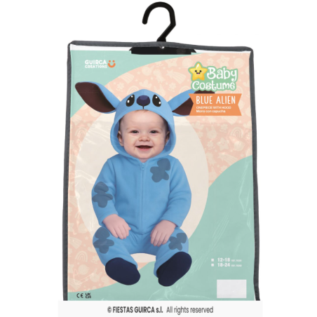 Disfraz Stitch Bebé Talla 18-24 Meses