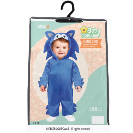 Disfraz Sonic Bebé Talla 18-24 Meses