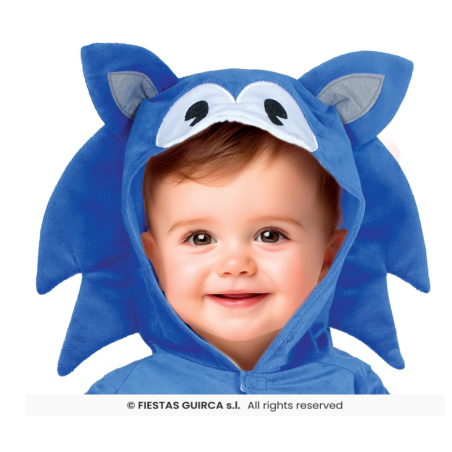 Disfraz Sonic Bebé Talla 18-24 Meses