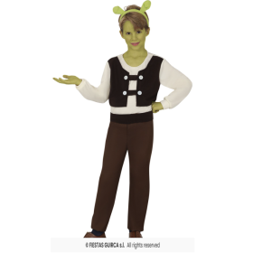 Disfraz Shrek Infantil Talla 5-6 Años De Fiestas Guirca