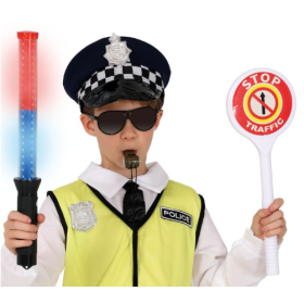 Set Policía De Tráfico 5 Pcs