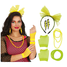 Set Años 80 5Pcs Amarillo