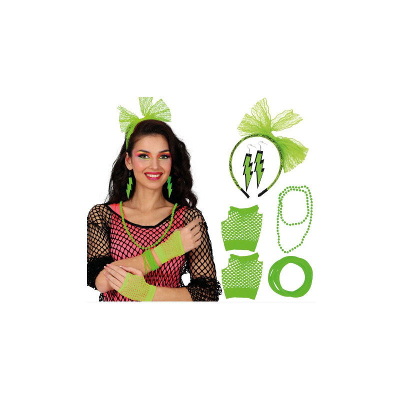 Set Años 80 5 Pcs Verde