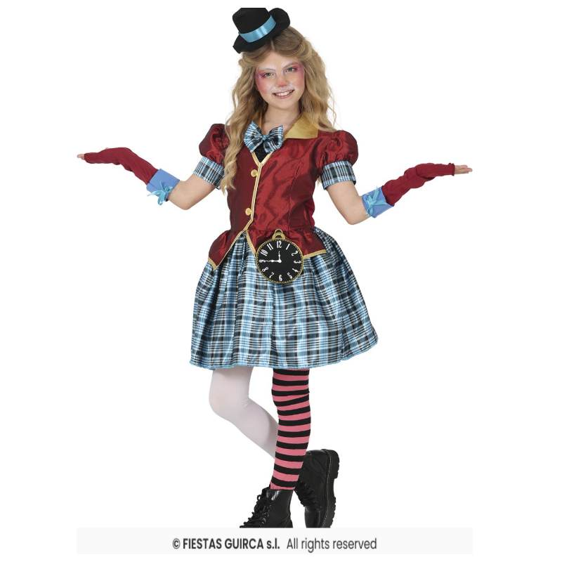 Disfraz Conejo Sombrerera Loca Talla 5-6 Años De Fiestas Guirca